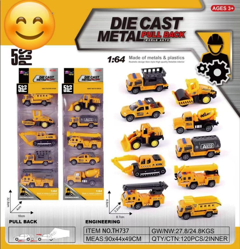5 PCS PULL BACK WORLD SET