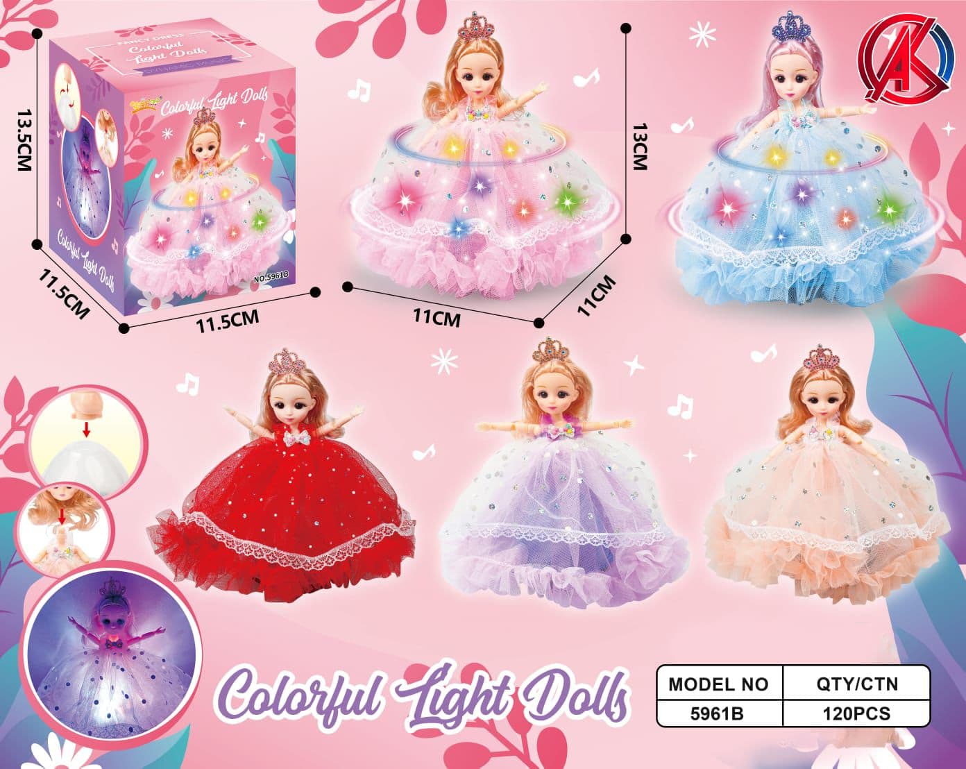 Colourfull LIGHT DOLL