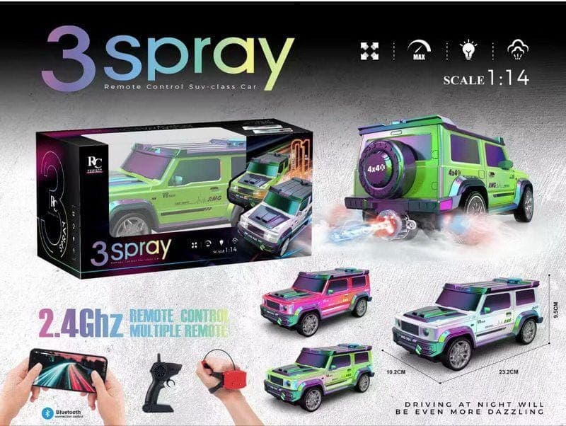 3 SPRAY REMOTE CAR